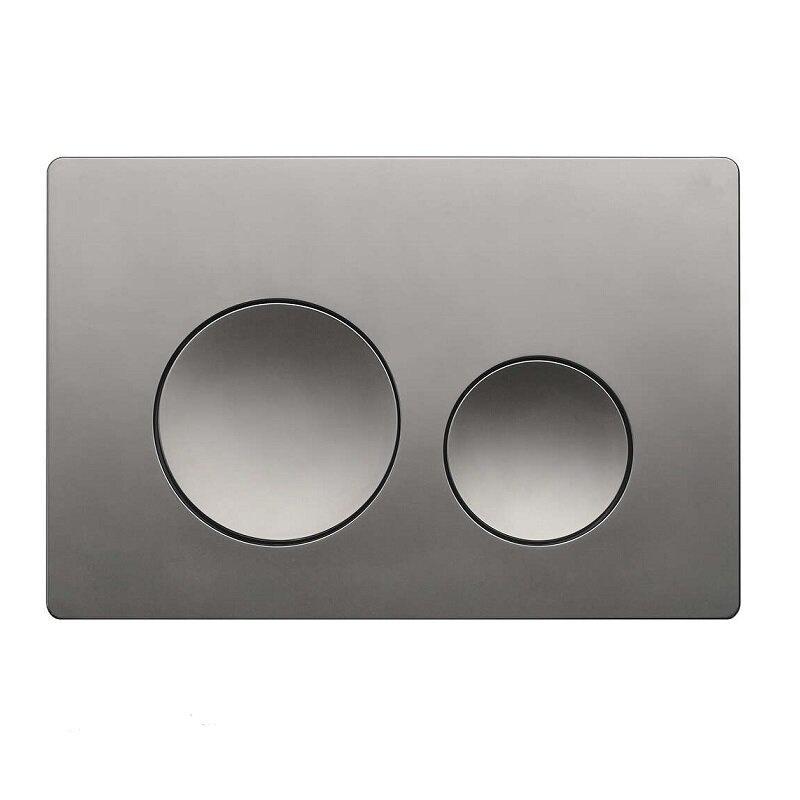 Изображение товара Клавиша смыва Veconi Flush FLV2-GM механическая, оружейная сталь, двухрежимный