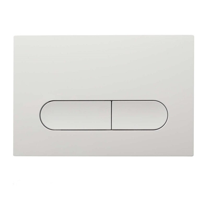 Изображение товара Клавиша смыва Veconi Flush FLV3-W механическая белая для унитаза