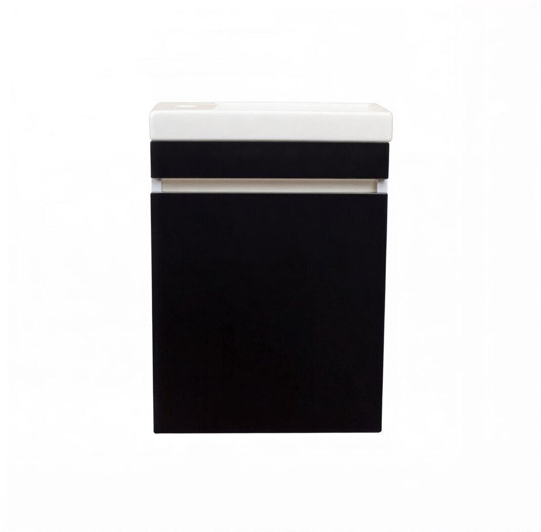 Изображение товара Тумба под раковину Style Line Compact, 40 см, подвесная, черная, СС-00000419 Изображение товара Тумба под раковину Style Line Compact, 40 см, подвесная, черная, СС-00000419