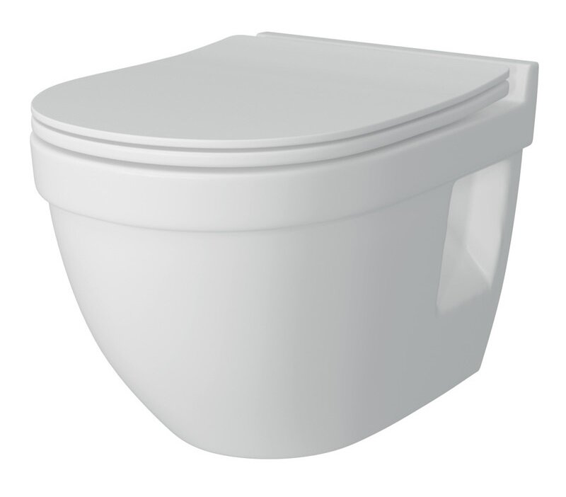 Изображение товара Подвесной унитаз Corpa Nera Viola S CN40806 безободковый фарфор 37x51 см