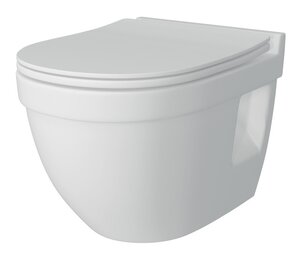 Изображение товара Подвесной унитаз Corpa Nera Viola S CN40806 безободковый фарфор 37x51 см