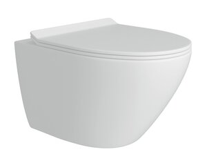 Изображение товара Подвесной унитаз Corpa Nera Bosso S CN40106, безободковый, сиденье микролифт, белый