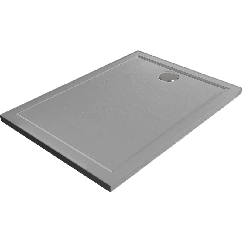 Изображение товара Поддон душевой Veconi Pietra G 100x100 см искусственный камень антрацит низкий Изображение товара Поддон душевой Veconi Pietra G 100x100 см искусственный камень антрацит низкий
