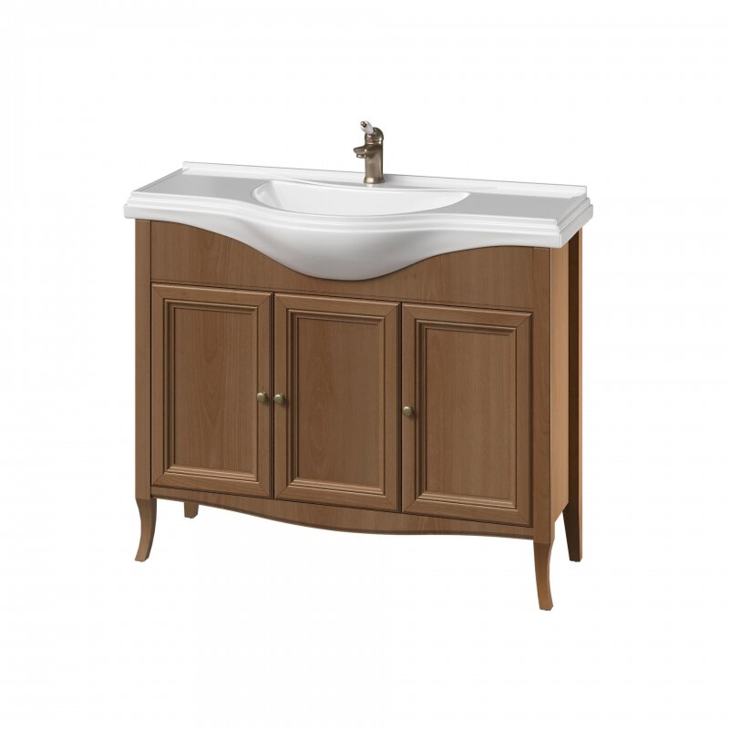 Изображение товара Тумба под раковину Caprigo Lion 38314-038 100 см напольная европейский орех стиль ретро