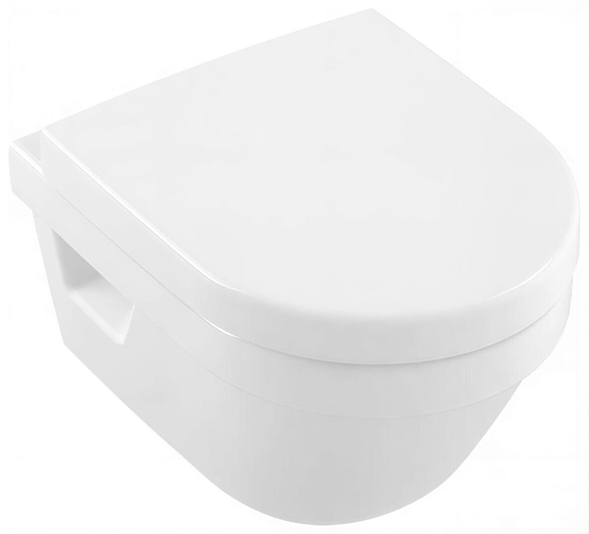 Изображение товара Унитаз подвесной Villeroy&Boch Architectura Plus 4687hr01 с микролифтом Изображение товара Унитаз подвесной Villeroy&Boch Architectura Plus 4687hr01 с микролифтом