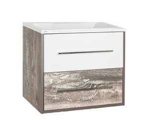 Изображение товара Тумба под раковину Style Line Экзотик 65 Plus ЛС-00000400, 65 см, подвесная, древесина/белая