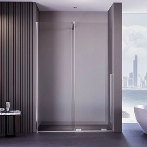 Изображение товара Душевая дверь Veconi Premium Trento PTDW-50CH-150-01-C4, 150 см, стекло прозрачное, профиль хром