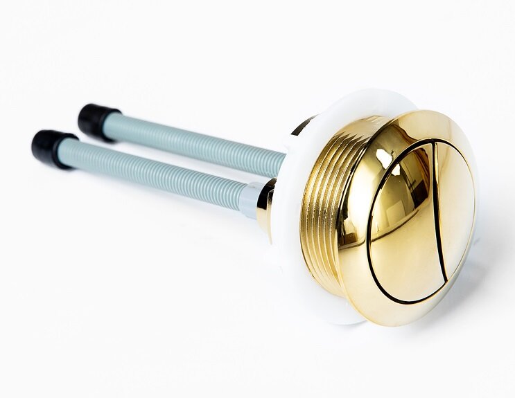 Изображение товара Кнопка арматуры бачка Cezares CZR-BTN-G, золото, механическая, 14 см