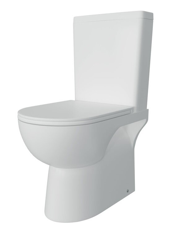 Изображение товара Напольный безободковый унитаз Corpa Nera Salieri CN40205 с микролифтом и каскадным сливом