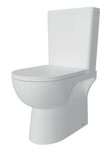 Изображение товара Напольный унитаз Corpa Nera Salieri CN40205, безободковый, сиденье микролифт, белый