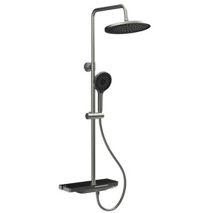 Изображение товара Душевая система Veconi Enna EN-200-GR-C4 графит однорычажная с 3 режимами