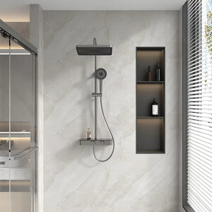 Изображение товара Душевая система Veconi Fossa, FO-210-GR-C4, графит