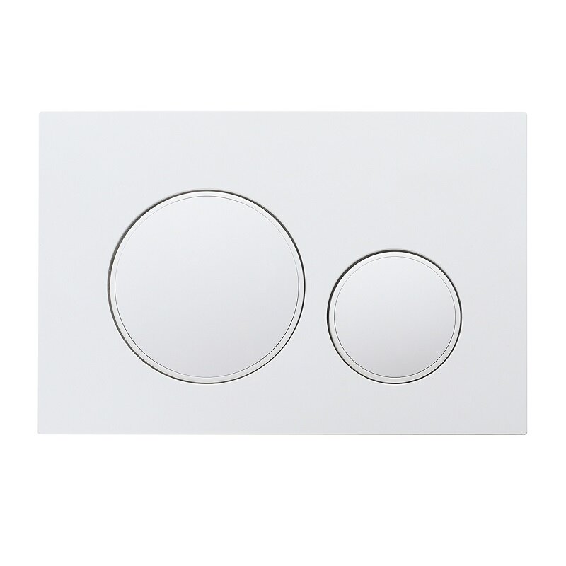 Изображение товара Клавиша смыва Veconi Flush FLV10-W механическая белая двухрежимная