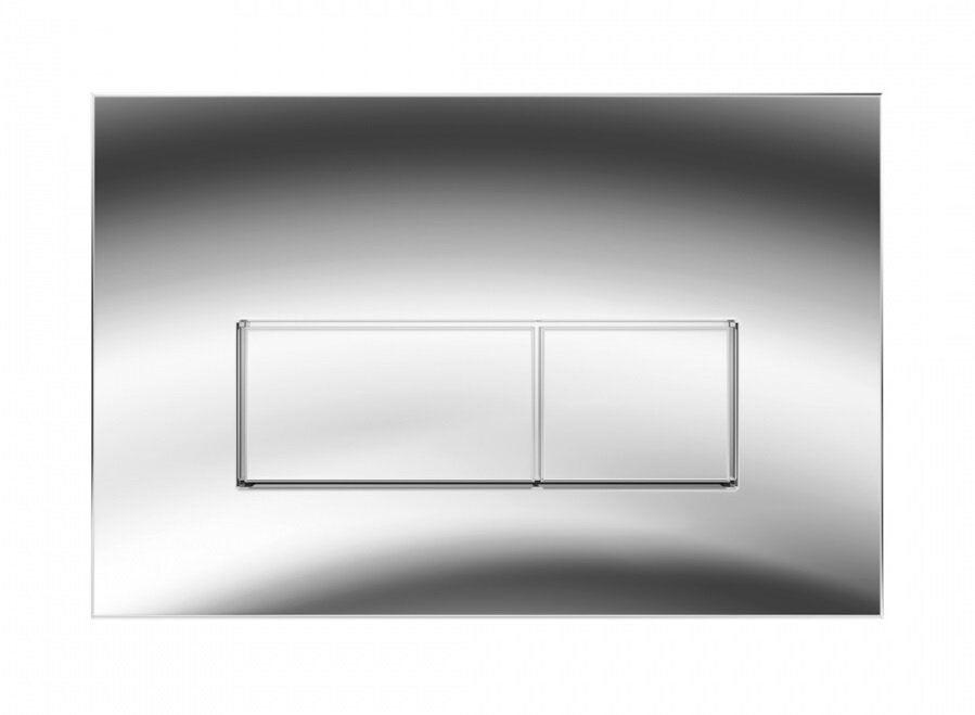 Изображение товара Клавиша смыва Corpa Nera Grossi CN70202CH механическая хром для унитаза