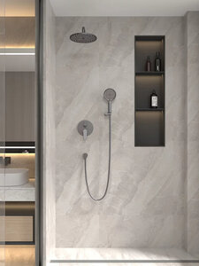 Изображение товара Душевая система Veconi Teora, TE-500-GR-C4, графит