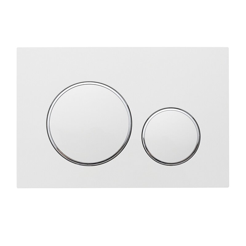 Изображение товара Клавиша смыва Veconi Flush FLV10-WC механическая белый матовый хром