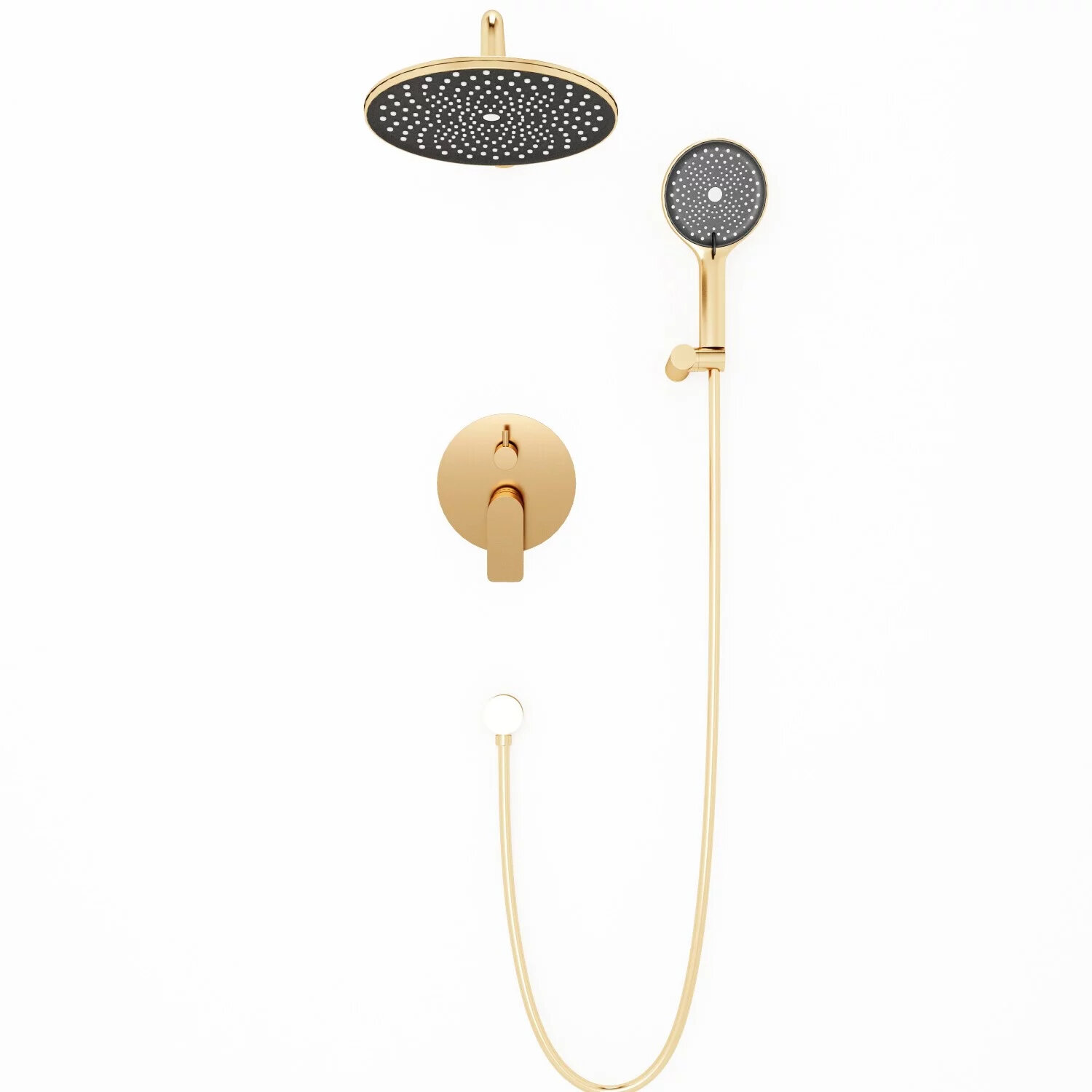 Изображение товара Душевая система Veconi Teora TE-500-G-C4 с душем 3 режима золото