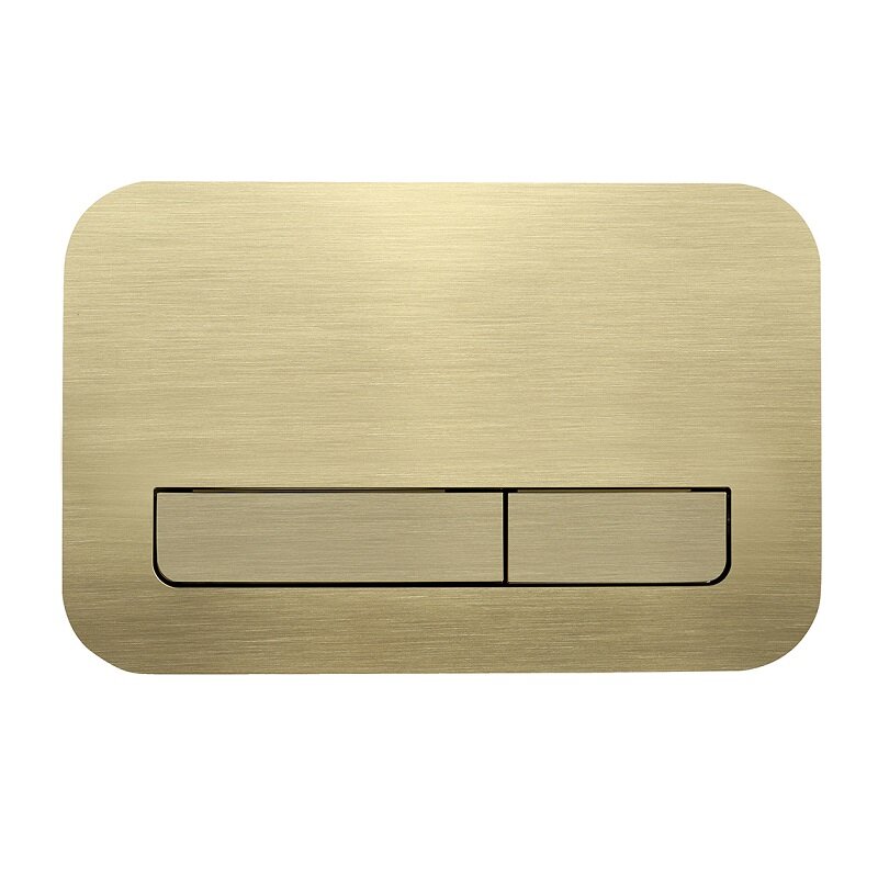 Изображение товара Клавиша смыва Veconi Flush FLV12-G механическая двойной слив золото брашированное