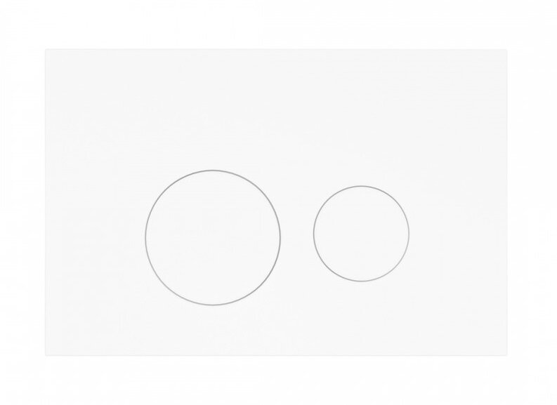 Изображение товара Клавиша смыва Corpa Nera Bosso CN70019WM механическая белый матовый