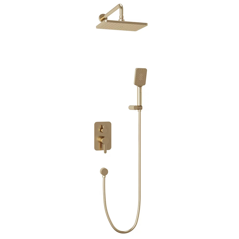 Изображение товара Душевая система Veconi Verona VE-510-G-C4 золотая современный стиль Italy