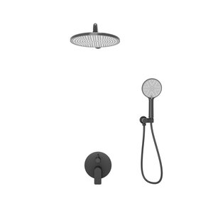 Изображение товара Душевая система Veconi Licata, LI-400-B-C4, черная матовая