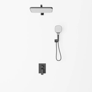 Изображение товара Душевая система Veconi Avella, AV-410-B-C4, черная матовая