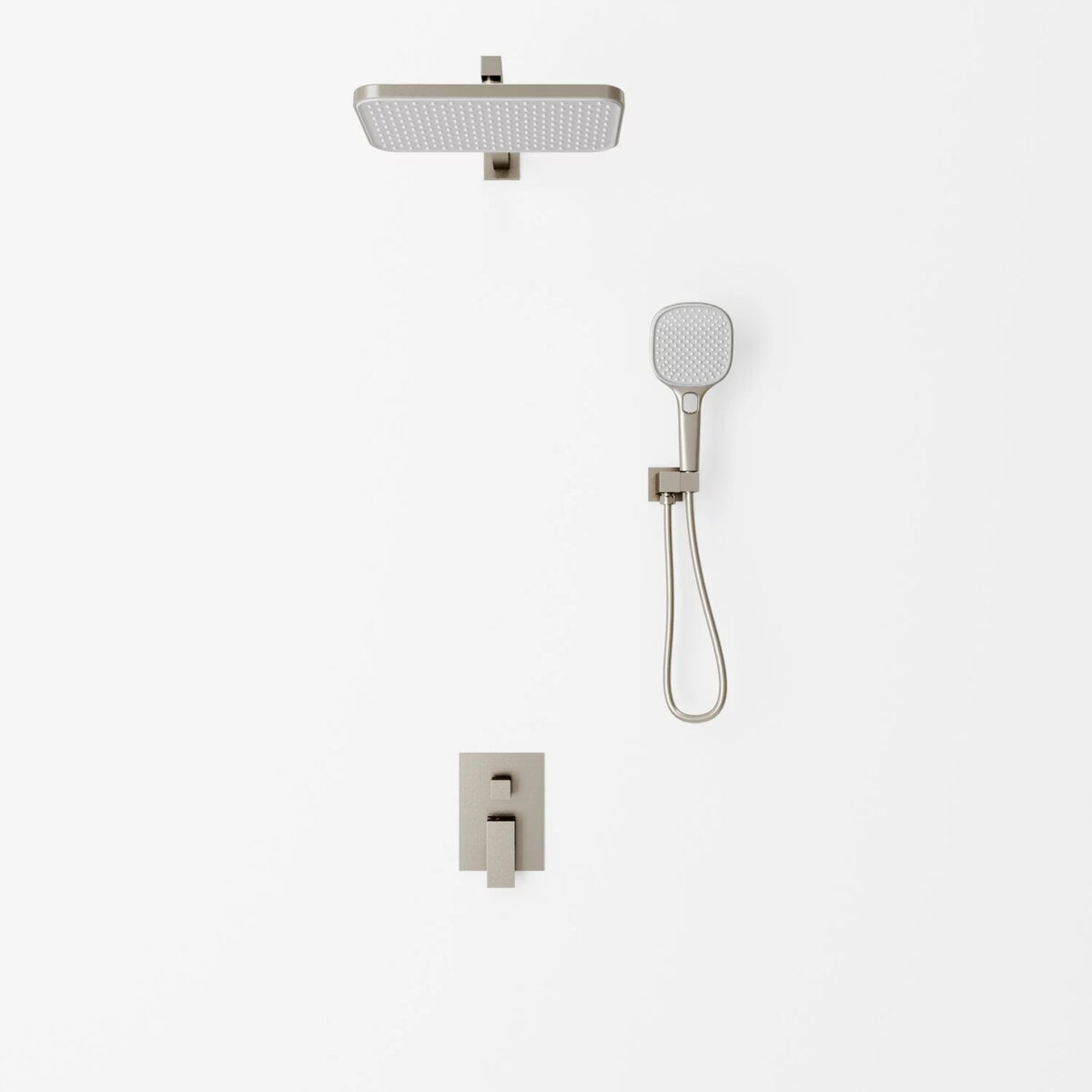 Изображение товара Душевая система Veconi Avella AV-410-GR-C4 графит с 3 режимами и скрытым монтажом