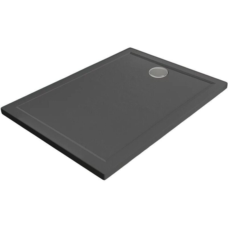 Изображение товара Душевой поддон Veconi Pietra AG 120x80 см низкий искусственный камень антрацит Изображение товара Душевой поддон Veconi Pietra AG 120x80 см низкий искусственный камень антрацит