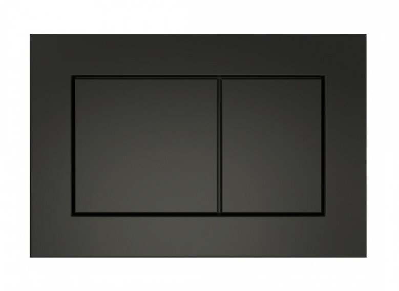 Изображение товара Клавиша смыва Corpa Nera Caruso CN70013BM механическая для унитаза черный матовый