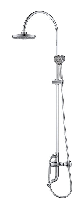 Изображение товара Душевая система D&K Ambrosius Rhein DA1343701C11 хром с регулируемой стойкой