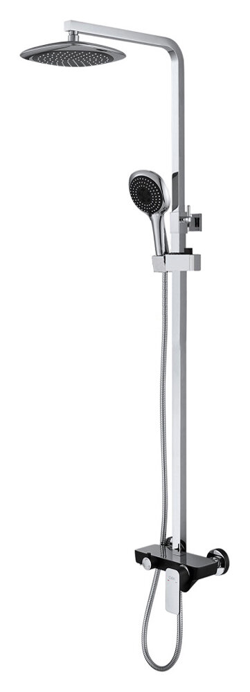 Изображение товара Душевая система DQ Berlin.Technische DA1433715A02, черный/хром