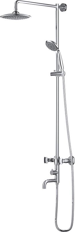 Изображение товара Душевая система D&K Grimm Hessen DA1384701E09 с изливом и хромированным покрытием