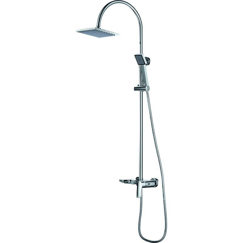 Изображение товара Душевая система DQ Lessing Rhein DA1323701C05 — хромированное исполнение, 3 режима лейки