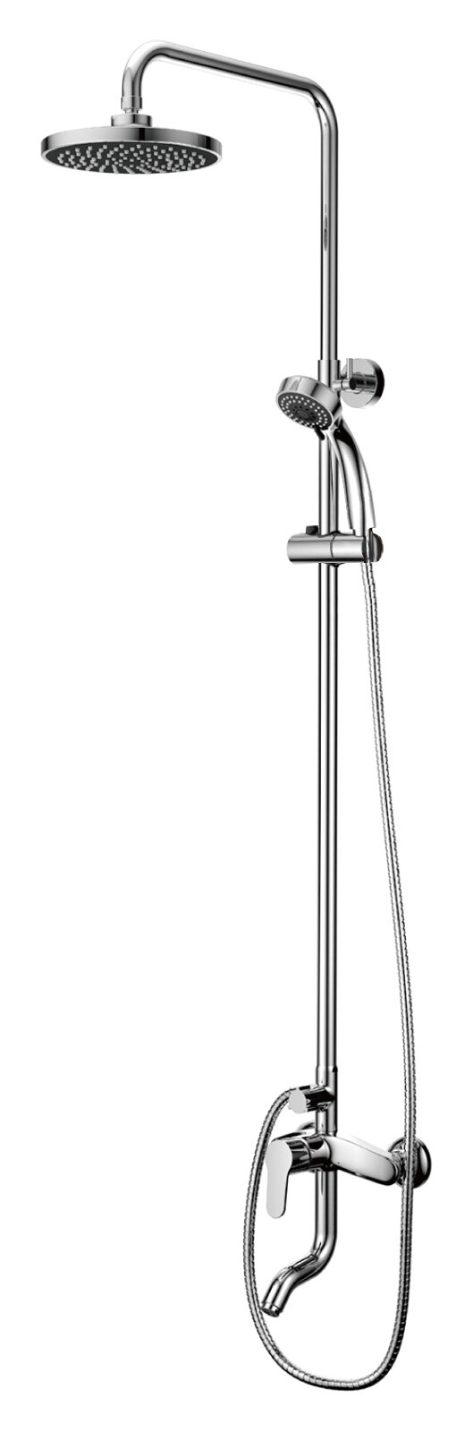 Изображение товара Душевая система DQ Marx Rhein DA1393701B07, с изливом, хром