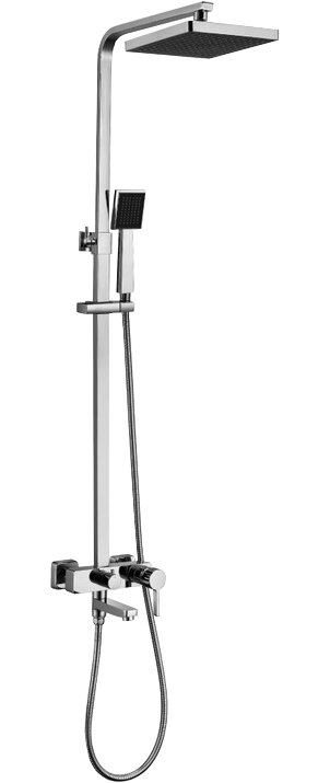 Изображение товара Душевая система Lemark Tropic LM7004C с верхним дождевым душем и регулируемой высотой штанги