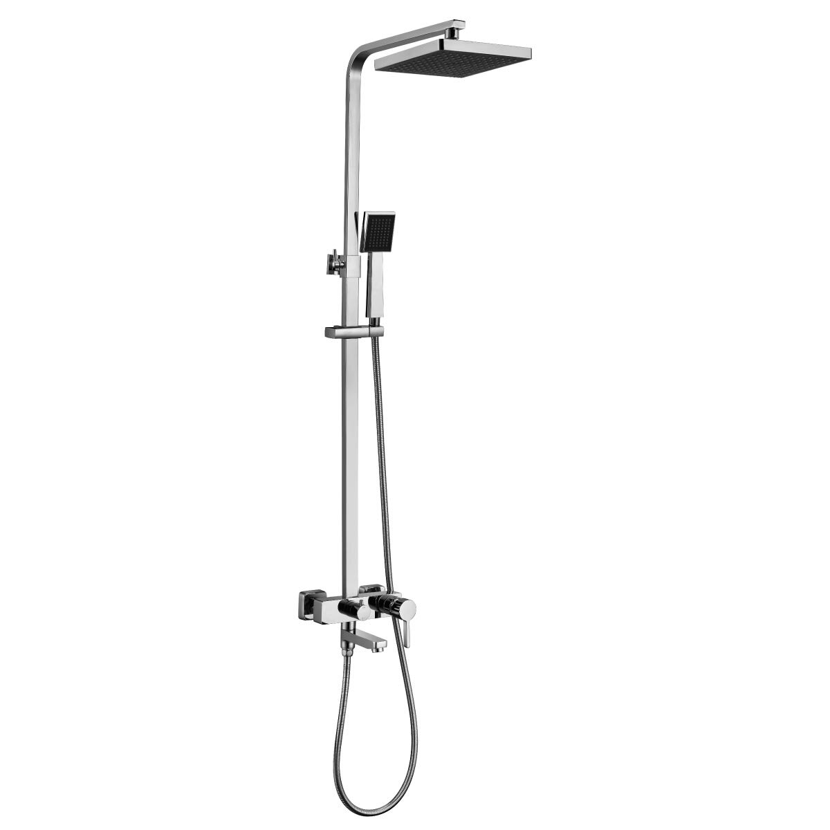 Изображение товара Душевая система Lemark Tropic LM7004C с верхним дождевым душем и регулируемой высотой штанги