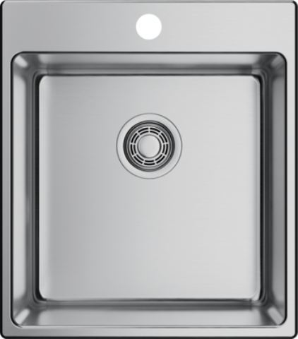 Изображение товара Мойка кухонная Omoikiri Amadare 45x50 см из нержавеющей стали, угловая, матовая