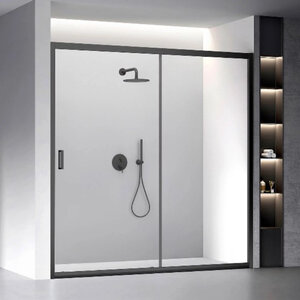 Изображение товара Душевая дверь Veconi Vianno VN60B-170-01-C5, 170 см, стекло прозрачное, профиль черный матовый