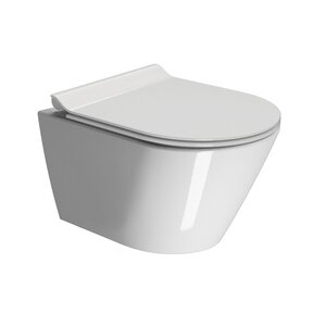 Изображение товара Подвесной унитаз GSI Kube X 9412FR511, безободковый, geniusflush смыв торнадо, белый