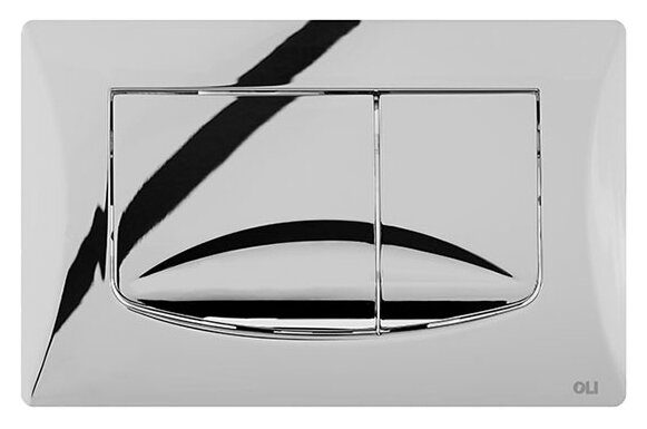 Изображение товара Клавиша слива для унитаза OLI River Dual 638504 хром двухрежимная