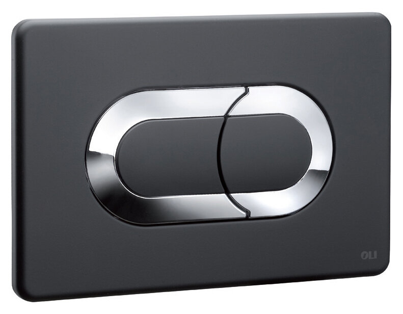Изображение товара Клавиша для смыва OLI Salina пневматическая черный хром 640097