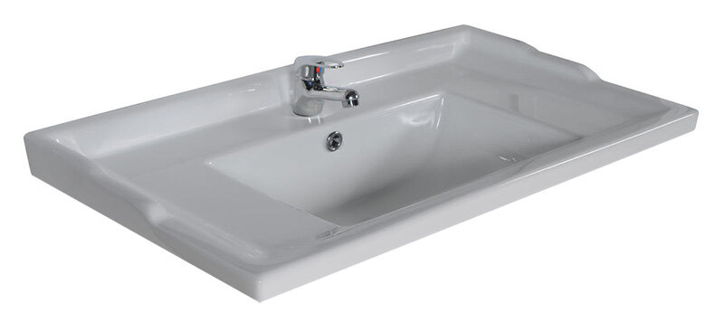 Изображение товара Мебельная раковина ASB-Woodline Melana 800-F80 белая для ванной и кухни