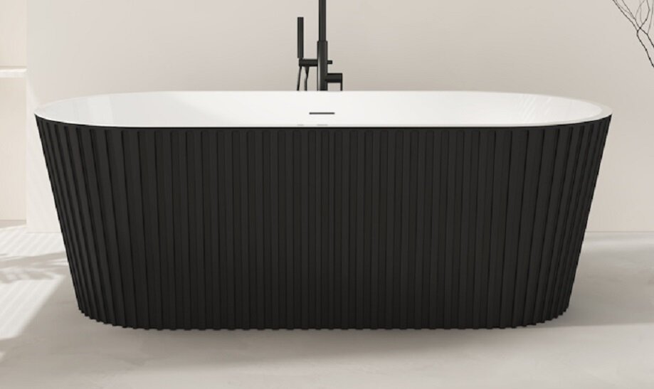 Изображение товара Ванна акриловая Corpa Nera Bonini CN130113 170 х 80 см черный матовый