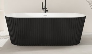 Изображение товара Ванна акриловая Corpa Nera Bonini CN130113, 170 х 80 см, черный матовый