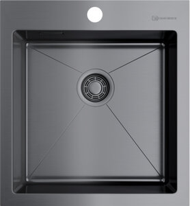 Изображение товара Мойка кухонная Omoikiri Akisame 46-GM 4973095 воронёная сталь, gunmetal