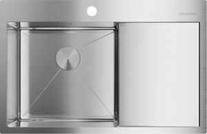 Изображение товара Кухонная мойка Omoikiri Akisame 78-IN-L 4973060 нержавеющая сталь
