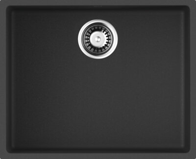 Изображение товара Кухонная мойка Omoikiri Bosen 54-U-BL черная, угловая, из Tetogranit