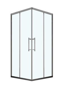 Изображение товара Душевой уголок Veconi Premium Trento PTC20-GR-11090-01-C4, 110 x 90 см, стекло прозрачное, профиль графит брашированный