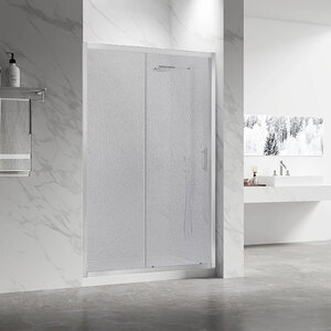 Изображение товара Душевая дверь Veconi Vianno VN55-120-02-C8, 120 см, стекло pear, профиль хром