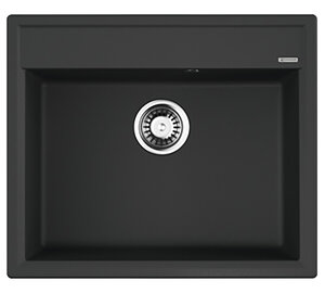 Изображение товара Мойка кухонная Omoikiri Daisen 60-BL черная, Матовая, угловая установка, 60 см